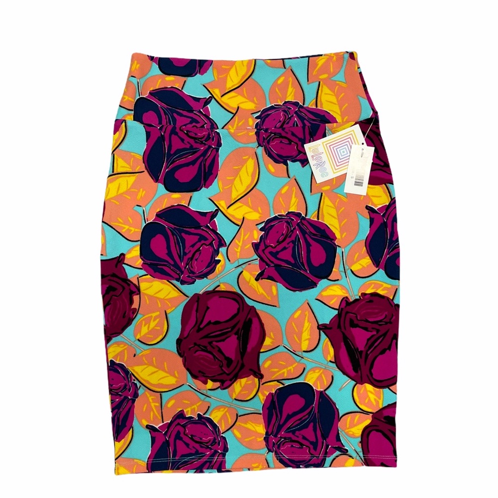 Small LuLaRoe Cassie floral Skirt NEW WITH TAGS
